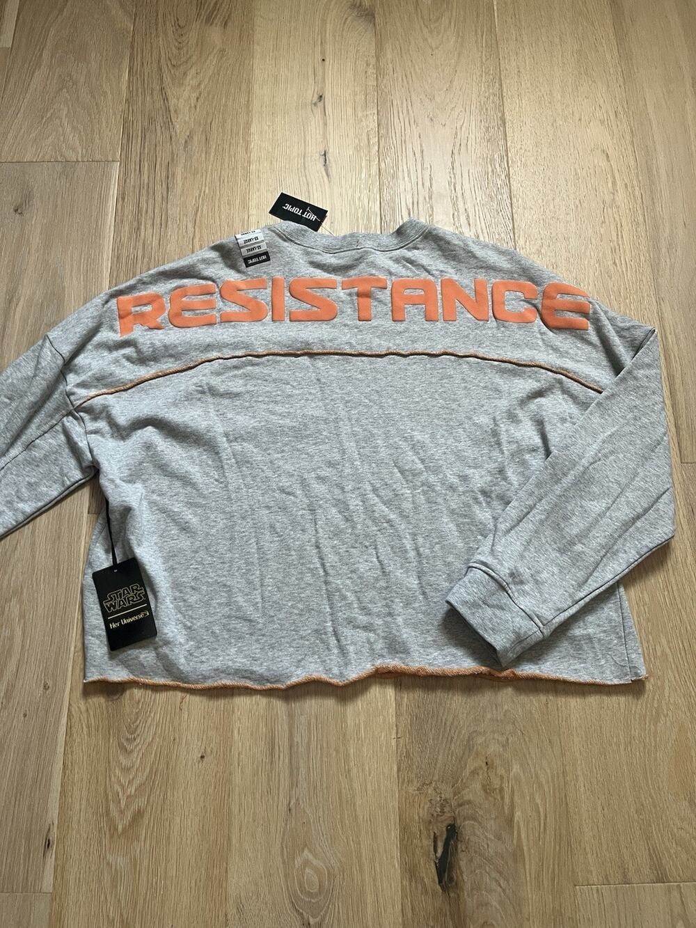 NWT Star Wars Resistance Crop Top Sweatshirt Size 2XL Skywalker Deadstock NOS